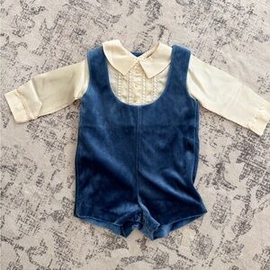 Kids Blue and Cream Matching Set